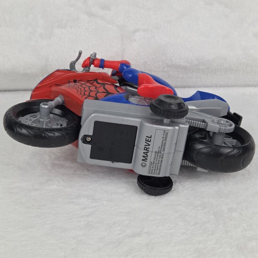 Marvel Spiderman‎ Remote Control Motorcycle Bike With Rider Tested Working - Picture 6 of 10